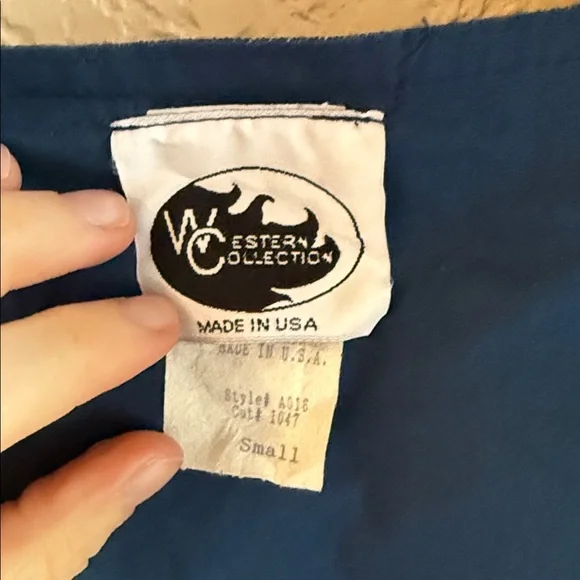 Vintage Denim Lace Crop Top - Picture 3 of 3